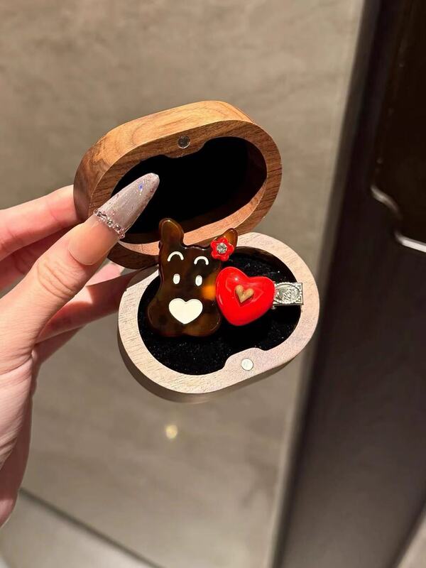 超可爱韩系简约蝴蝶结小狗发夹简约卡通童趣时尚百搭刘海前额发夹|undefined