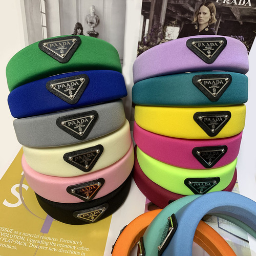 法式P家春秋季糖果色后海绵发箍女纯色宽边韩国高颅顶显脸小头箍