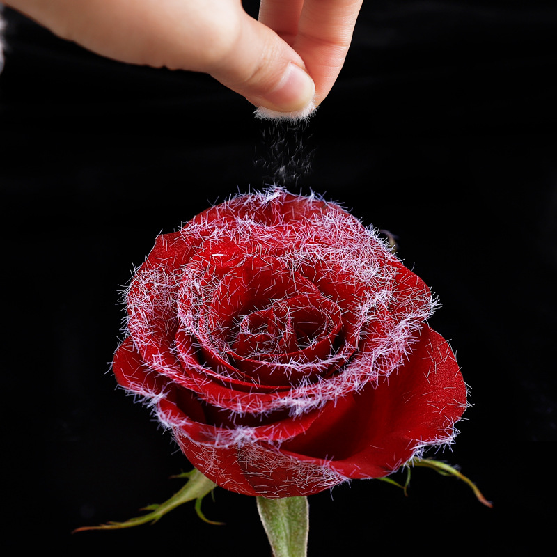 Florista creativa de Año Nuevo con floquete de nieve de lana de nieve material de ramo de nieve accesorios DIY hechos a mano para Navidad image 1