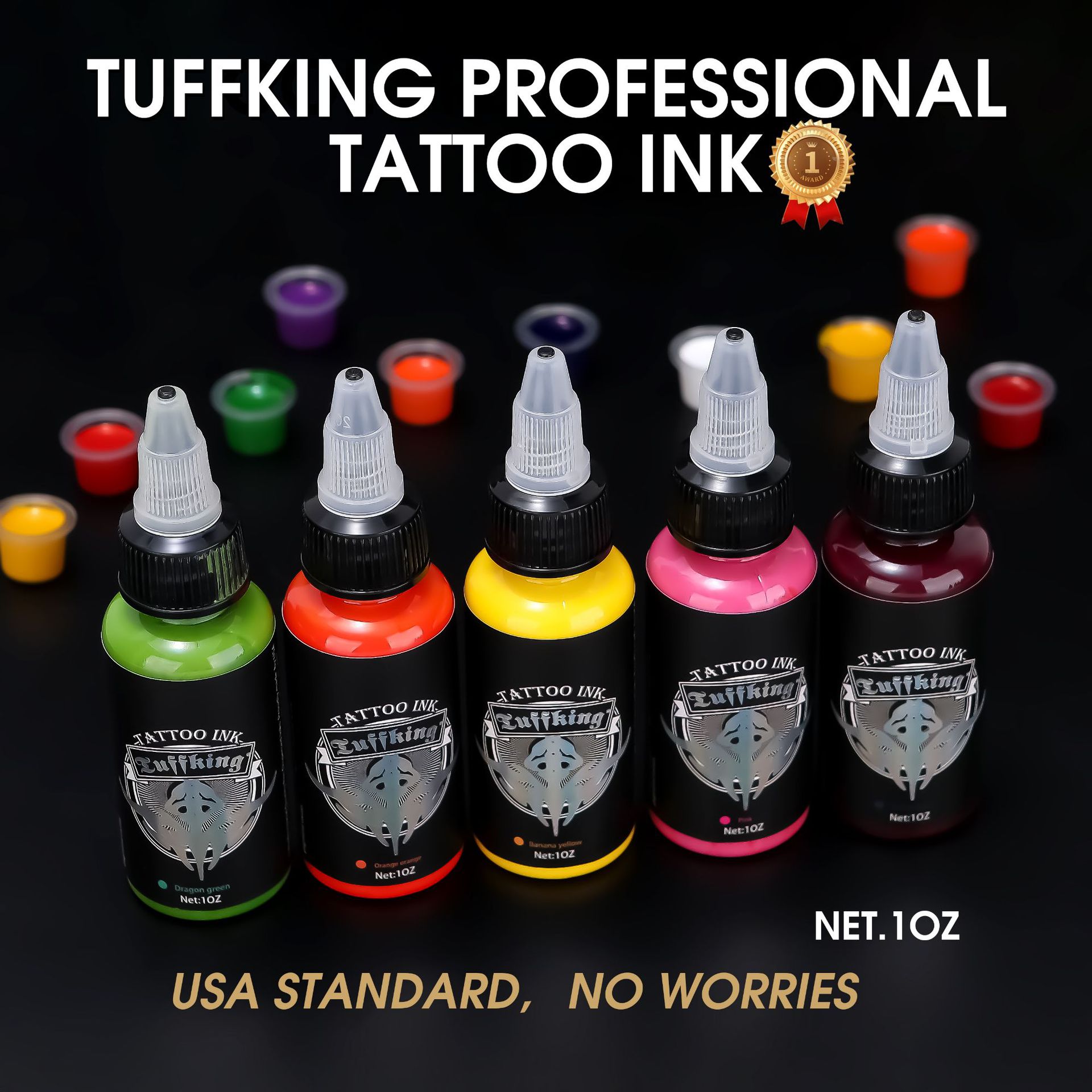 Tinta de tatuaje Tuffking 30ml Tinta de tatuaje de alta calidad Tinta de tatuaje profesional Tinta de tatuaje Tinta de tatuaje Tinta de tatuaje