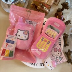平成镜子手机随身hellokitty包包挂件书包饰品玩偶女生小玩具挂饰