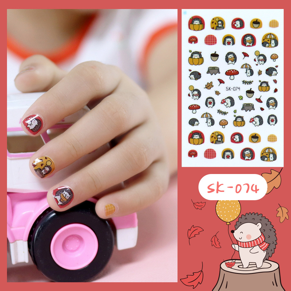 Nuevas pegatinas de unicornio, pegatinas de animales frescas y lindas para uñas, populares en Instagram, pegatinas de arte para uñas impermeables y duraderas, removibles.