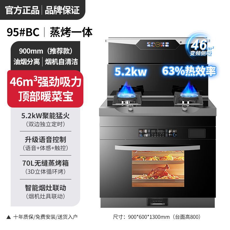 95시리즈 담배렌지 연결 + 음성타이밍 + 스팀앤베이킹 일체형 - 천연가스 [도어설치 + 무료펀칭]