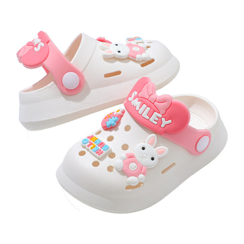 Children's new hole-toe shoes summer cute baby soft soles for boys and girls lightweight outdoor slip-resistant beach sandals