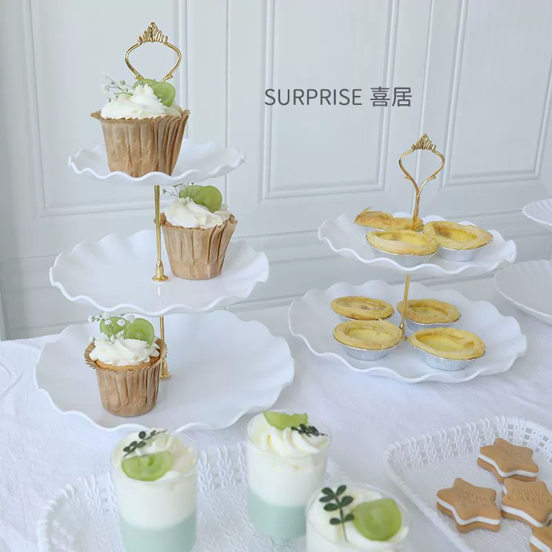 Подставка для десертов, декоративный поднос для торта, многоярусная подставка для закусок, конфет и фруктов на день рождения, свадьбу или для дома