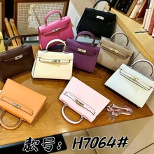 二代凯莉包2025新款手掌纹高级感女士包包手提单肩斜挎包