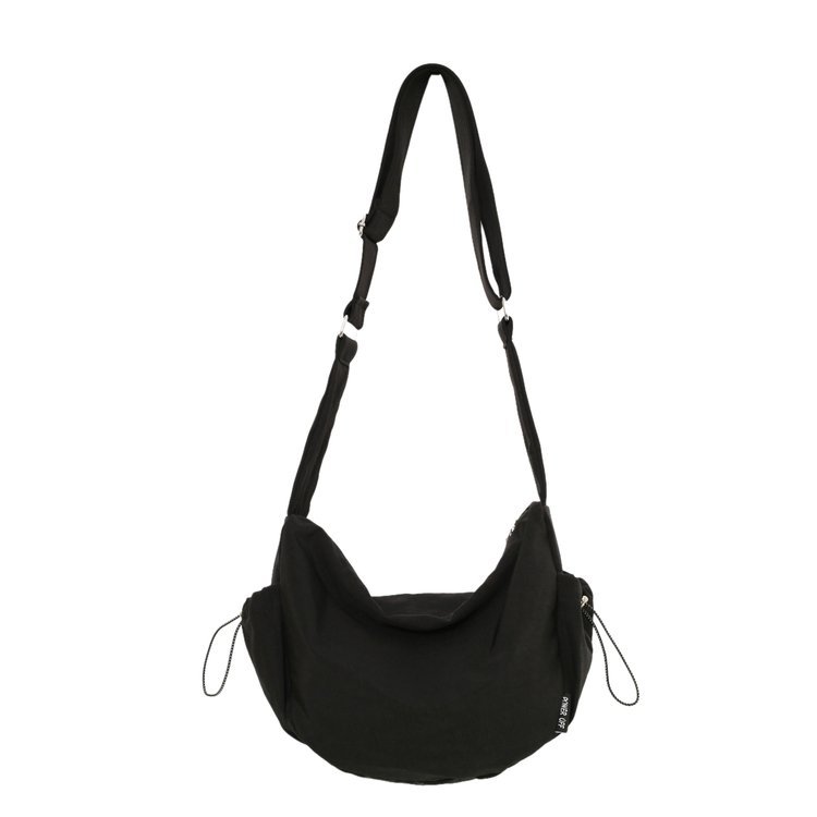 2024 새로운 간단한 패션 어깨 가방 만두 백 나일론 천 보그웨이 백 트렌디 한 멋진 여성 가방 크로스 바디 백