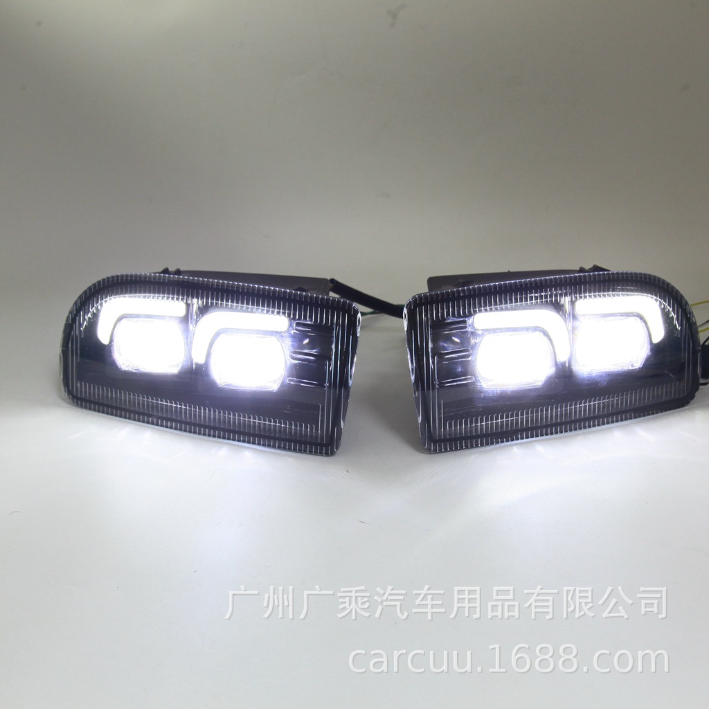 Luces de Circulación Diurna para Toyota 98 Cruiser, Faros Antiniebla para Cruiser 99-08, Faros Antiniebla con Lente LED, FJ100.