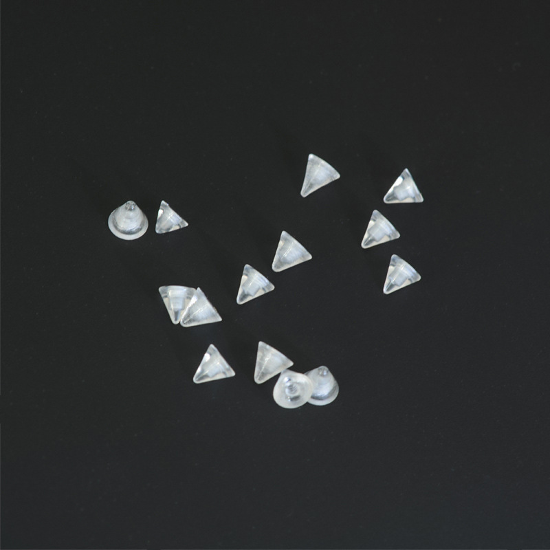 Piercing per orecchio, osso, labbro o lingua, trasparente, invisibile, in acrilico, con sfera di ricambio e filettatura esterna, da 3-8 mm._voghion.com