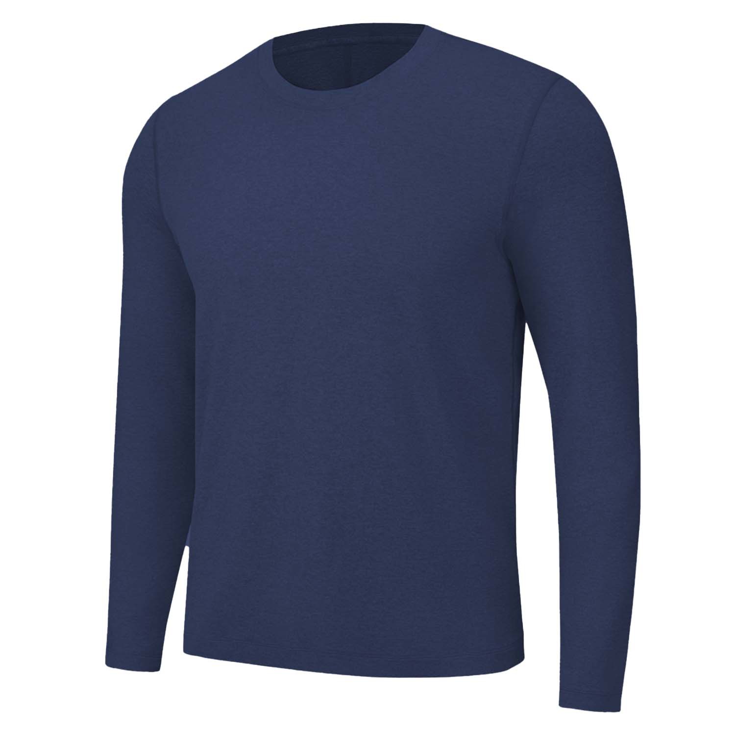 K Men's Sports Long Sleeved Outdoor Fitness Quick Drying T-shirt Elastic Casual Top_viptrois.com