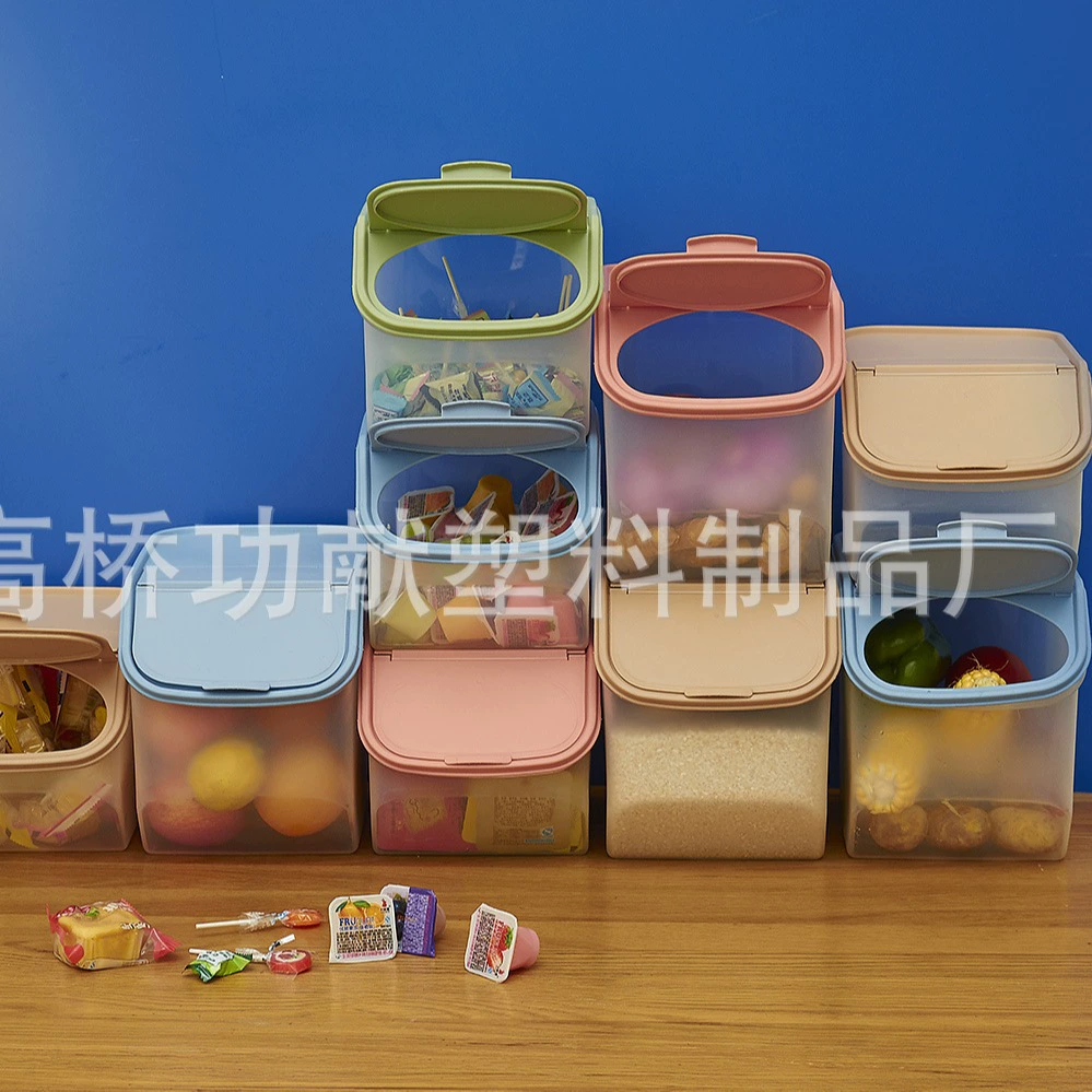 Кухня большой ящик для хранения зерна очень толстый Штабелируемый ящик для хранения холодильник банка для хранения свежести контейнер для хранения риса