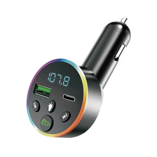 HM04 Автомобильный MP3 FM Автомобильный Bluetooth Автомобильный прикуриватель Bluetooth Автомобильный автомобиль заряд красочный светодиодный свет