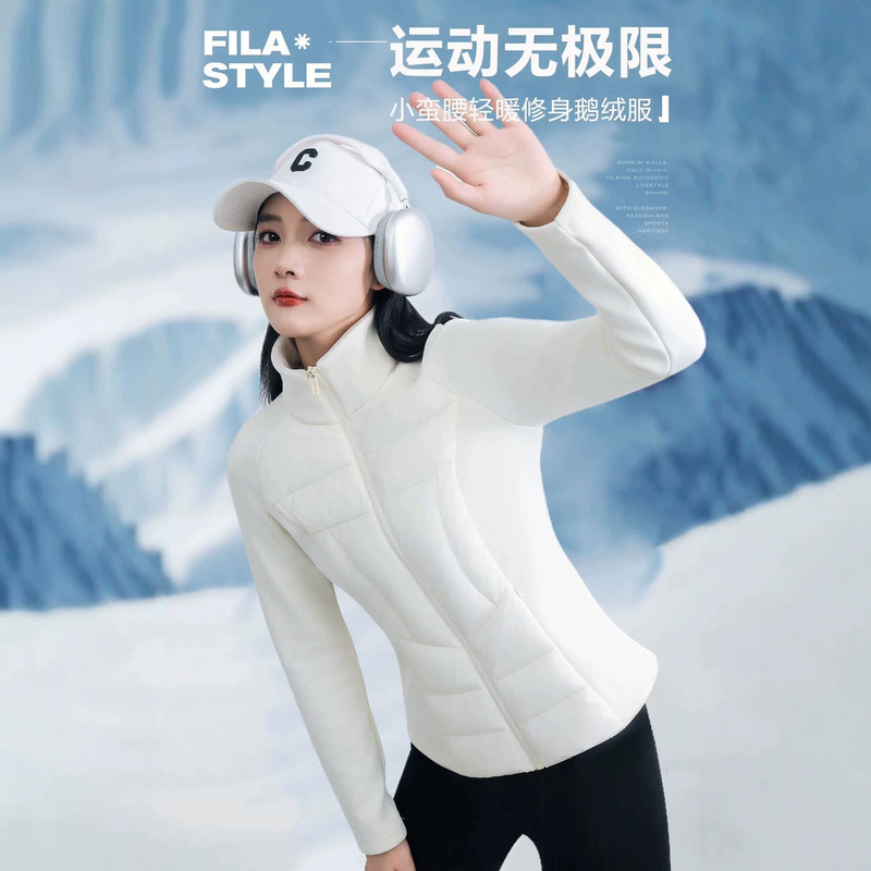 Stand-up collar, lightweight, slim-fit, warm, slimming goose down jacket for women, short style, new autumn and winter slim-fit, waist-cinching sports coat Stand-up collar, lightweight, slim-fit, warm, slimming goose down jacket for women, short style, new autumn and winter slim-fit, waist-cinching sports coat