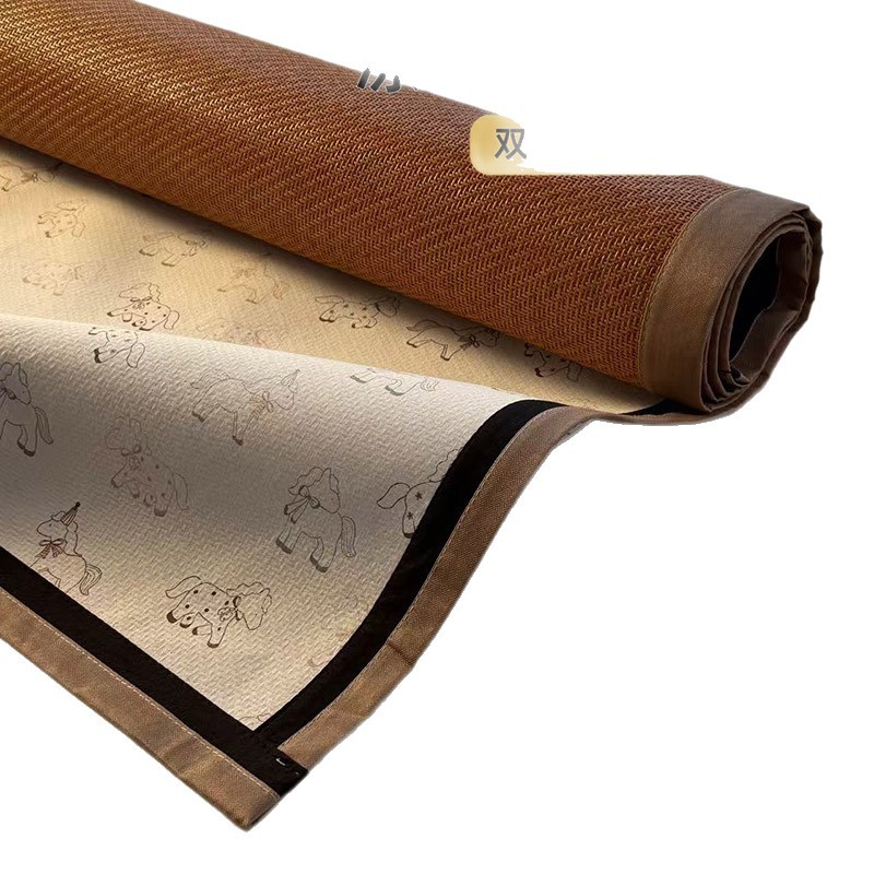 Hiedra fresca cuatro estaciones estera de lujo ligera estera doméstica estera de tatami sola estera de verano estera de seda de hielo