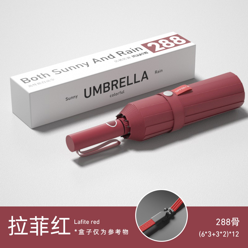 Paraguas personalizados paraguas plegables automáticos grandes para aumentar el refuerzo de paraguas solares para sol y lluvia paraguas al por mayor