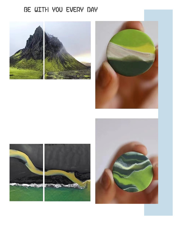 小弘糖軟陶泥油畫質感彩陶耳飾泥20克透明袋包裝塑型粘土泥60色