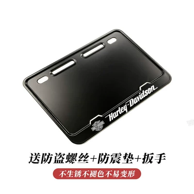 Nömrə qabı — universal, anti-theft - abs-pure-black-harley-with-cushion