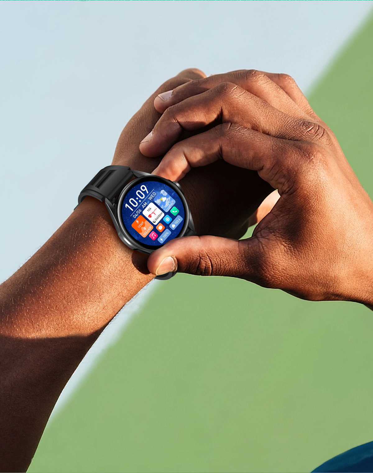 L61D smartwatch 1,43 pouces Bluetooth parler fréquence cardiaque sang_voghion.com