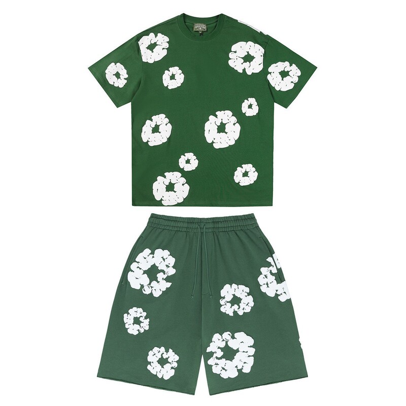 夏のファッショントレンドヘアプリントシリーズルーズTシャツ半袖ヒップホップストリートウェア男性と女性の同じスタイルのカジュアルスーツ|undefined