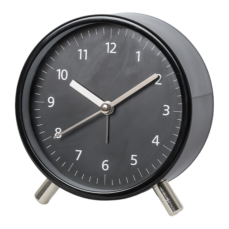 블랙 라운드 [알람시계 + 야간 조명 포함]