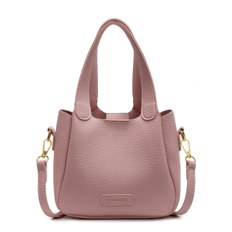 Bolsa de mano ocio transfronteriza versátil para mujeres 2025 nuevo estilo popular retro bolso de cubo de alta calidad simple mochila