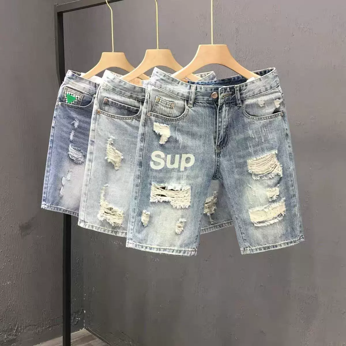 Denim skirt, summer shorts, trend trousers for leisure, oversize