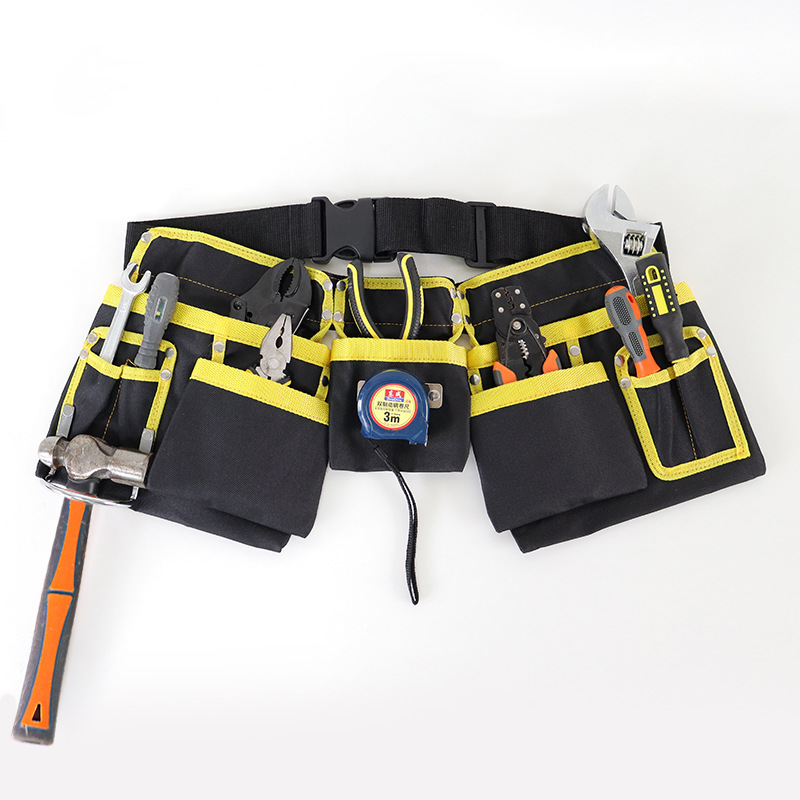 Bolsa de cintura de tela Oxford transfronteriza Kit multifuncional bolsillo ajustable herramientas de mantenimiento bolso de cintura eléctrico