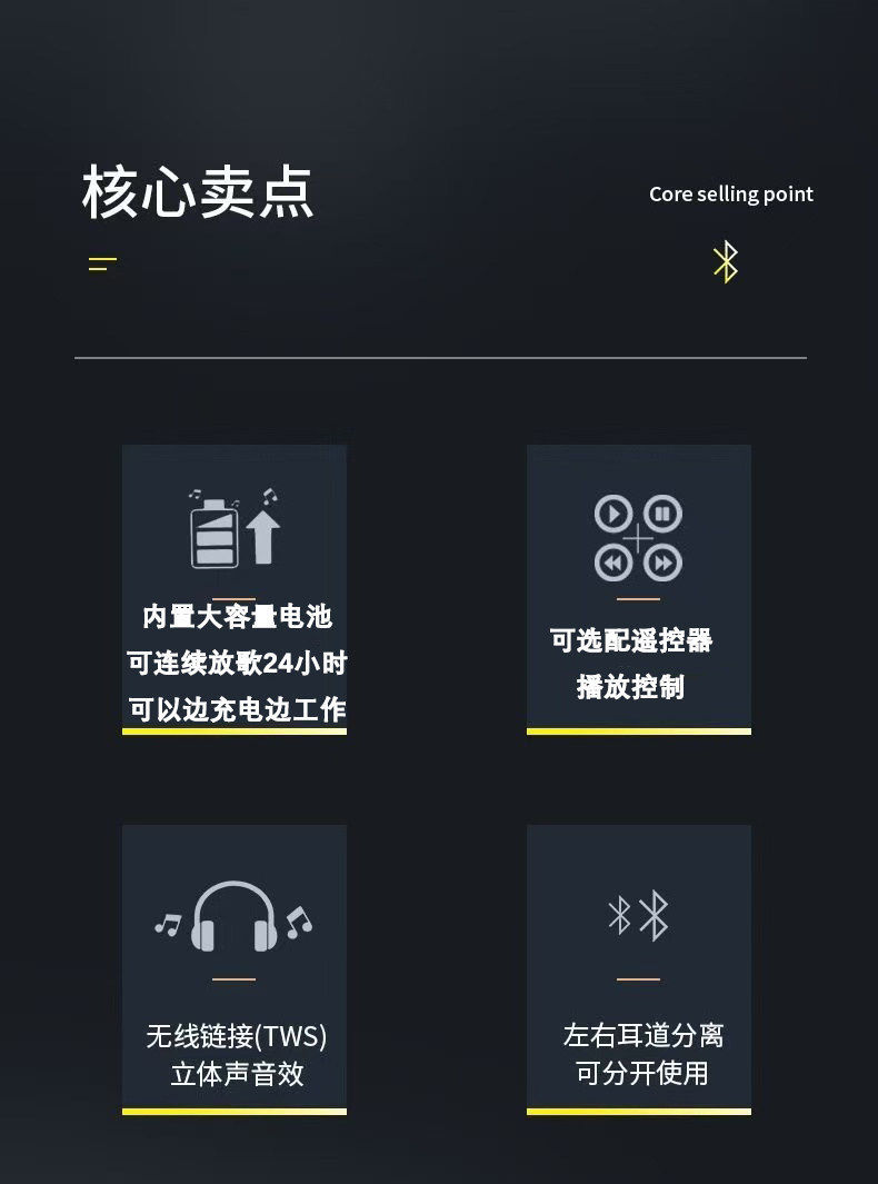 New Motorcycle Helmet Wireless Bluetooth Headset with Built-In Long-Lasting Waterproof Bluetooth, Available for Dropshipping