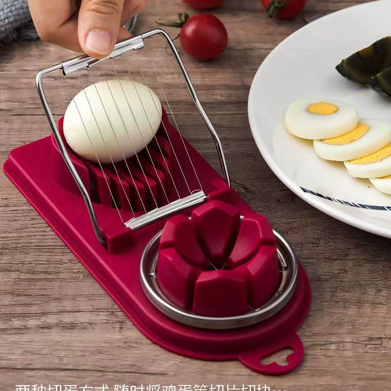 Два в одном резка яйца Multifunctional egg slicer семейный нарезчик для яиц модная нарезка из нержавеющей стали