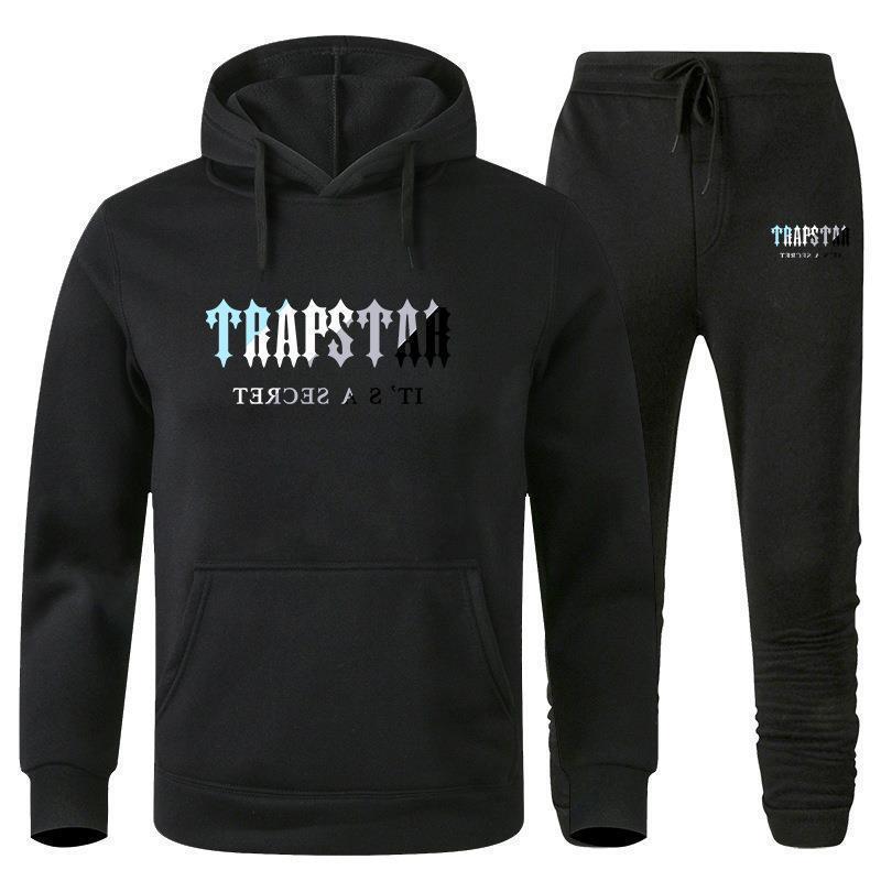 Trapstar Trendy Brand New Men's and Women's Suits Fleece-Lined Sweatshirts Casual Fashion Sports Two-Piece Set for Couples Trapstar Trendy Brand New Men's and Women's Suits Fleece-Lined Sweatshirts Casual Fashion Sports Two-Piece Set for Couples