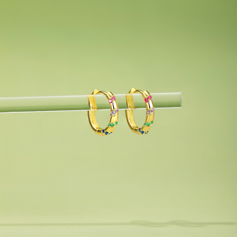 5g Weight 925 Sterling Silver Ear Needle Material Zircon Inlay Material Earrings Classification 1 Pair Quantity Holiday, Travel, Daily Occasion 925 Sterling Silver Material Geometric Pattern Women's Gender Plating Design Simple Style Style 1 Pair 925 Sterling Silver Zircon Geometric Earrings 16