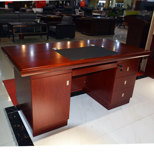 Office Desk Painted in Xi'an, 1.4-meter Computer Desk with Drawers, Manager's Desk 1.6-meter, Unit Office Desk Manufacturer