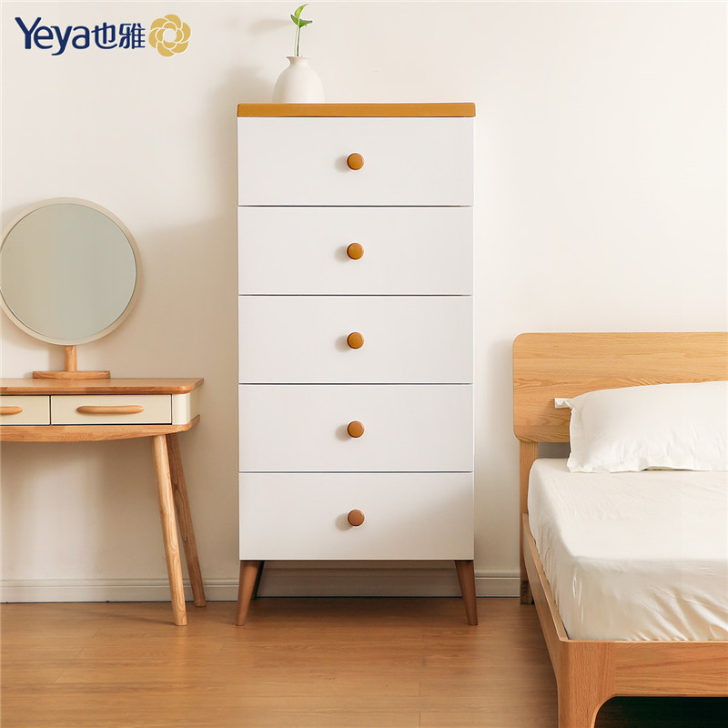 YAN !Drawer Plastic Storage cabinet simple and easy bedside cupboard multi-function bedroom Sorting cabinet factory wholesale