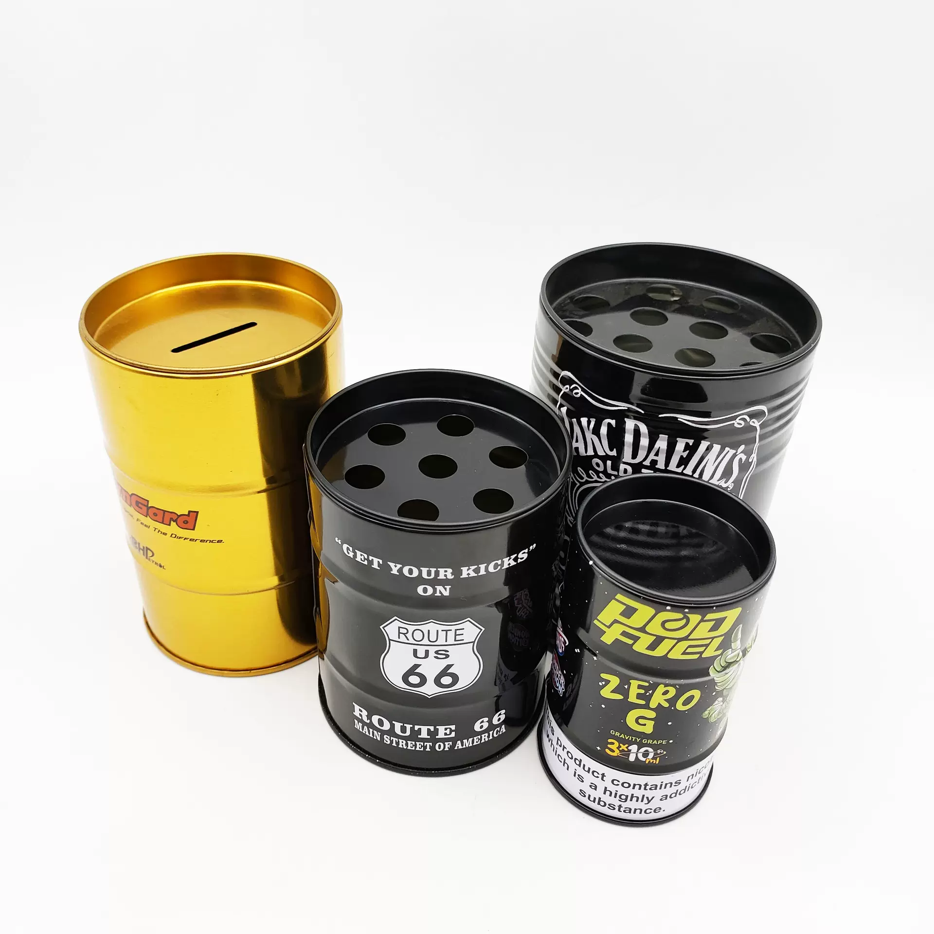 定制马口铁罐储蓄罐大中小号金属油桶罐笔筒铁皮筛盅铁盒定制礼品