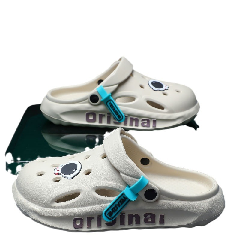 홀 슈즈 남성 여름 슬리퍼 EVA가 아닌 STINKY FOOT DUNG OUTER FEELING OUTER WEAR 두꺼운 밑창 강화 비치 BAOTOU 샌들