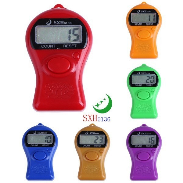 1032章鱼手动大屏电子计数器电子挂绳计数器点数器挂式记数器