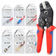 Cross-border crimping pliers jaw suit spring clamping pliers ratchet type SN-58B multi-jaw bare terminal crimping pliers