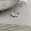 One size brand ring, silver 925 sample, internet celebrity, on index finger