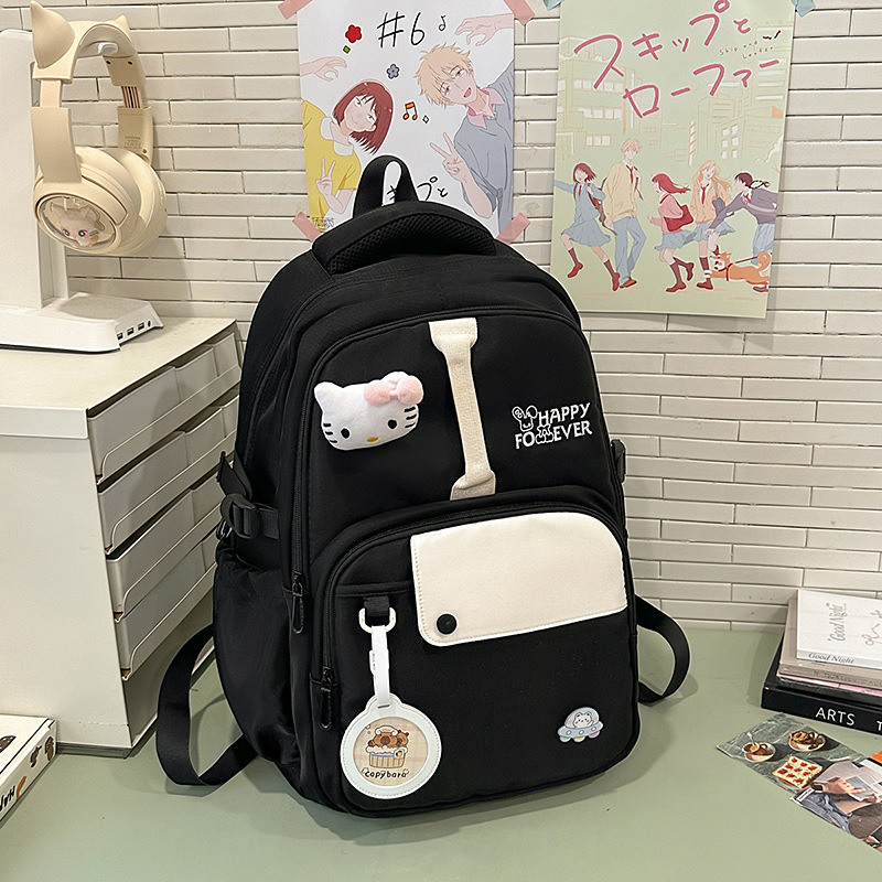 Mochila escolar para estudiantes de primaria, nueva ropa ligera para mujeres, mochila para estudiantes de secundaria para niñas, mochila escolar de gran capacidad para estudiantes de secundaria en el campus