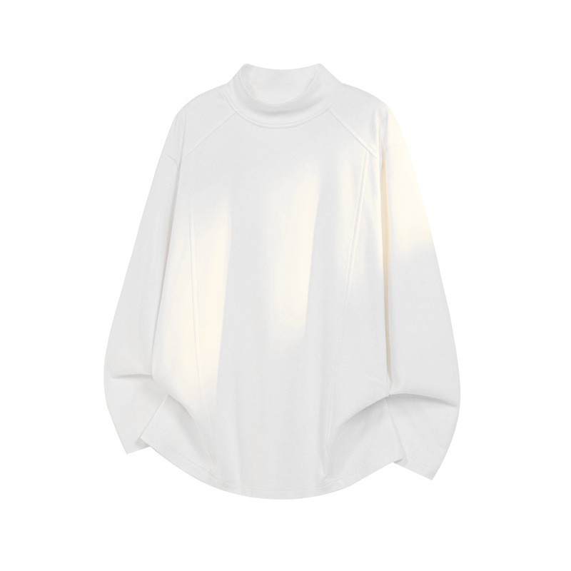Half-high Collar Double-sided Thermal Long-sleeve T-shirt For Men, Autumn And Winter American-style Cleanfit Base Layer_voghion.com