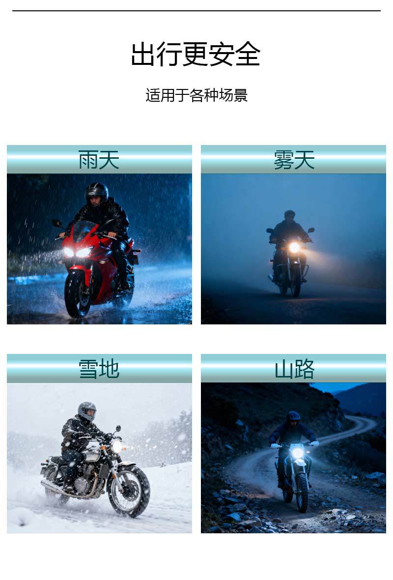 Cross-border car and motorcycle front headlights H4 BA20D H6 dual-color 3570 high-power high-brightness strong light headlights