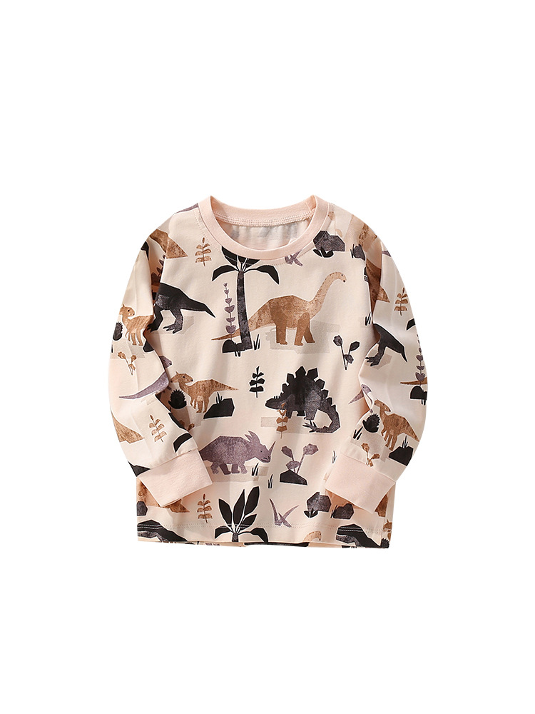 Malwee transfronterizo ropa de otoño ropa infantil camiseta de otoño invierno nueva camiseta de base europea y americana niños de cuello redondo ropa de manga larga para niños
