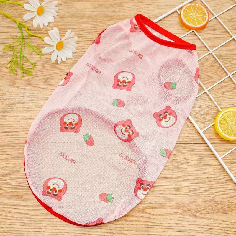 大狗宠物衣服背心用品狗狗猫咪夏季透气弹力网眼泰迪比熊法斗柯基|undefined