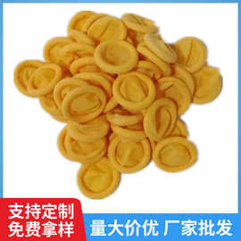 防静电手指套米黄色乳胶手工无尘无粉500g一次性橡胶无尘车间适用