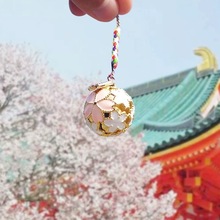 现货 跨境日本 清水寺樱花铃铛手机绳可爱小挂件手机链文创小礼品