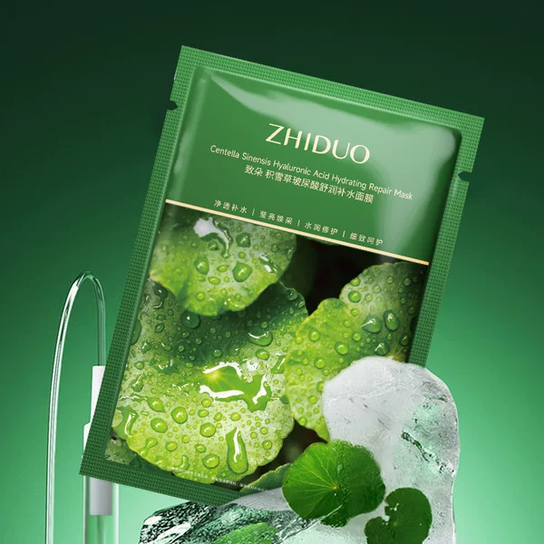 Zhiduo Centella asiatica hyaluronic acid transparent beautiful hydrating mask soft skin factory direct delivery one piece