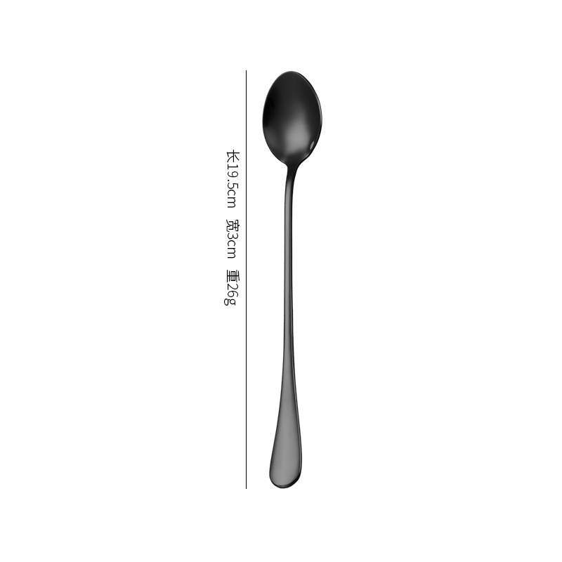1010ステンレス鋼バー304延長バーテンダースプーン家庭用撹拌厚みのある丸型アイススプーン食器卸売|undefined