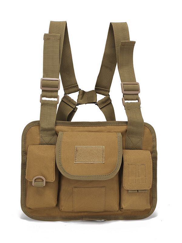 Pecho bolsa de moda deportes al aire libre calle danza bolsa pecho mochila hip hop moda bolsa militar fans impermeable Oxford pecho hebilla mochila