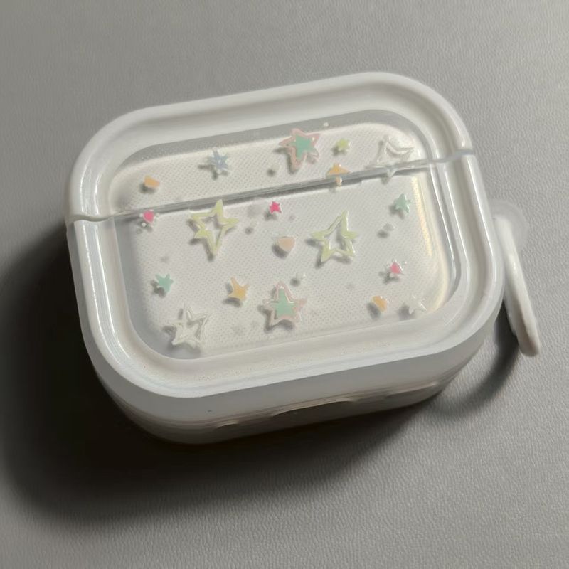 Estrellas coloridas AirPod Pro1 generación 2 generación 3 generación 4 generación Apple Bluetooth cubierta Huawei Qiang Bei 5 generación 2 auriculares cubierta