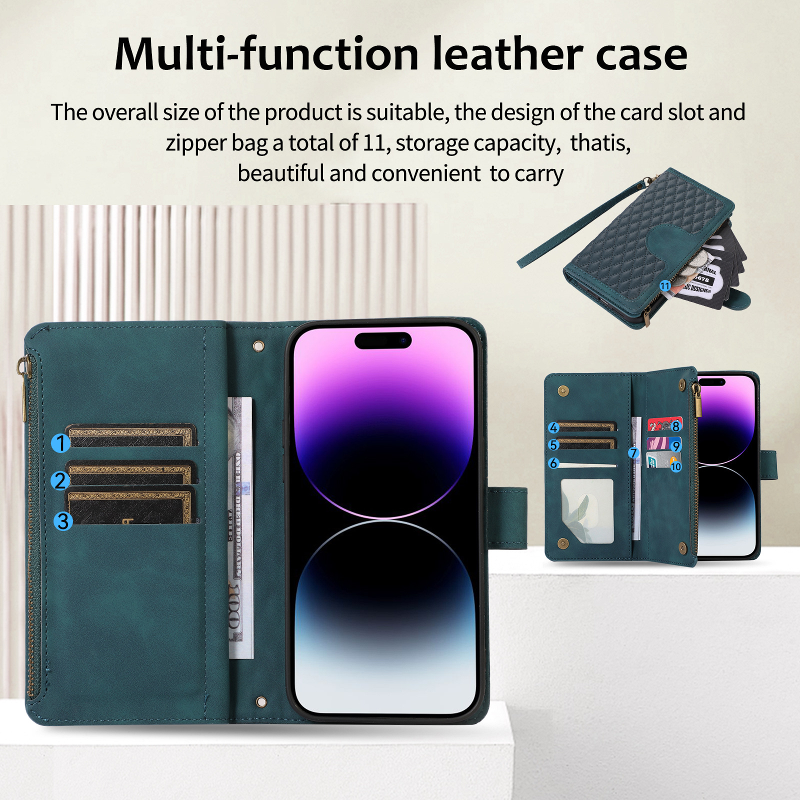 Designer Phone Case For Samsung S24u And Iphone 15 Card Holder_voghion.com